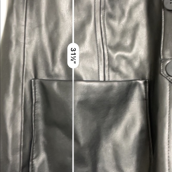 Zara faux leather button down mini dress - Picture 4 of 5